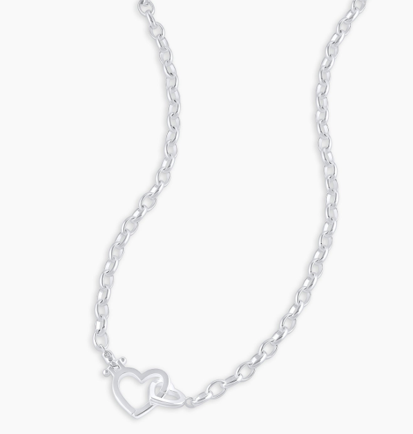 Gorjana Women's Pavé Heart Charm Necklace