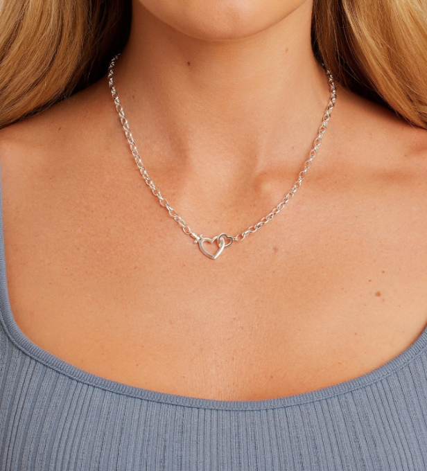 Parker Heart Necklace-Necklaces-Vixen Collection, Day Spa and Women's Boutique Located in Seattle, Washington