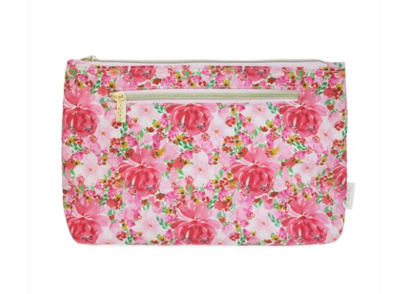 Large Cosmetic Bag Flourish Pink-Beauty-Vixen Collection, Day Spa and Women's Boutique Located in Seattle, Washington