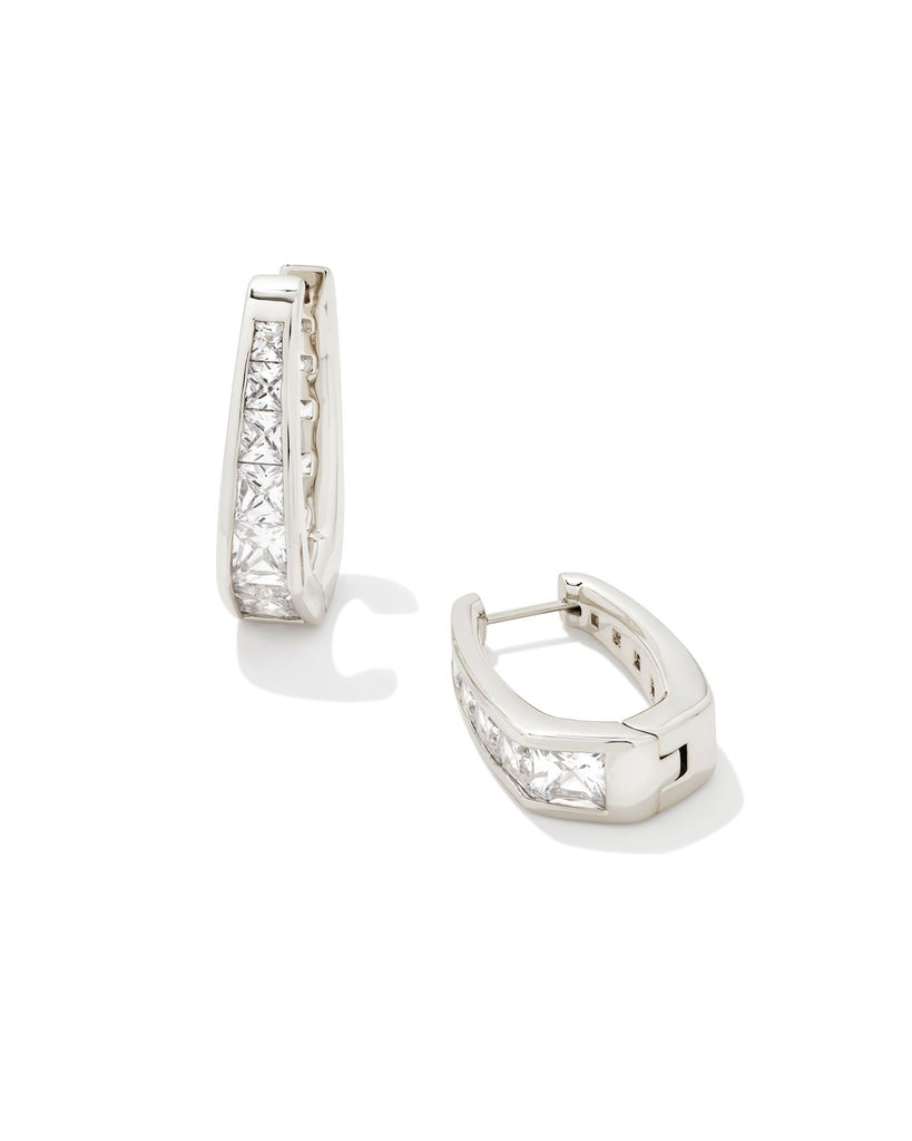 Parker Silver Hoop Earring-Earrings-Vixen Collection, Day Spa and Women's Boutique Located in Seattle, Washington