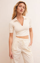 Deuce Polo Top-Short Sleeves-Vixen Collection, Day Spa and Women's Boutique Located in Seattle, Washington