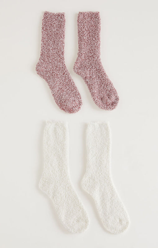 2 Pack Plush Socks-Socks-Vixen Collection, Day Spa and Women's Boutique Located in Seattle, Washington