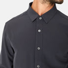 Liberty Button Up, Charcoal-Men's Tops-Vixen Collection, Day Spa and Women's Boutique Located in Seattle, Washington