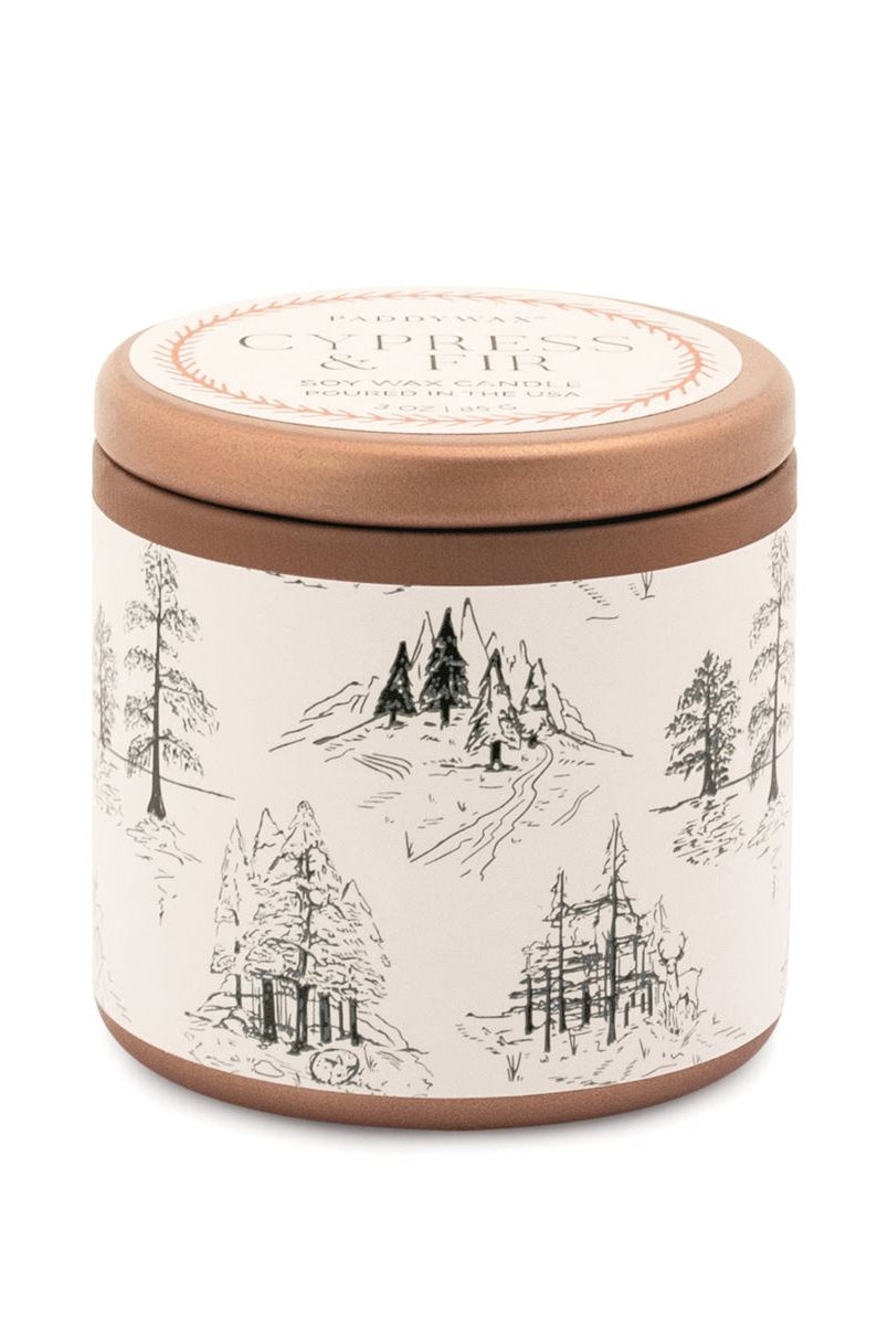 Cypress and Fir Copper Tin-Candles-Vixen Collection, Day Spa and Women's Boutique Located in Seattle, Washington
