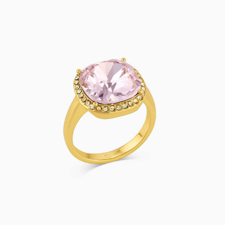 Lexi Cushion Cocktail Ring (Blush)-Rings-Vixen Collection, Day Spa and Women's Boutique Located in Seattle, Washington