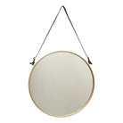 Hanging Wall Mirror with Buckle Strap-Home Decor-Vixen Collection, Day Spa and Women's Boutique Located in Seattle, Washington