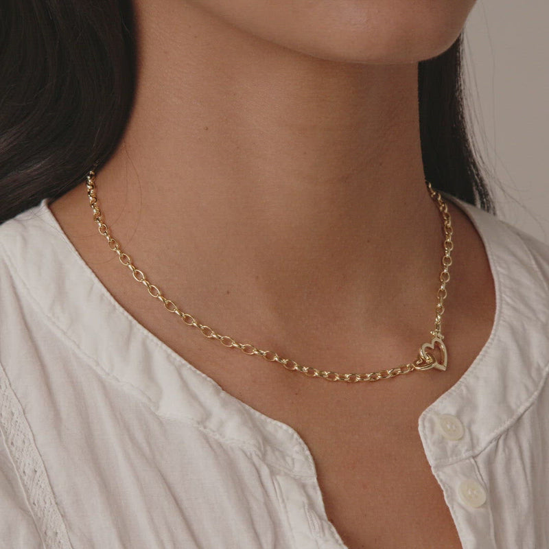 Parker Heart Necklace-Necklaces-Vixen Collection, Day Spa and Women's Boutique Located in Seattle, Washington