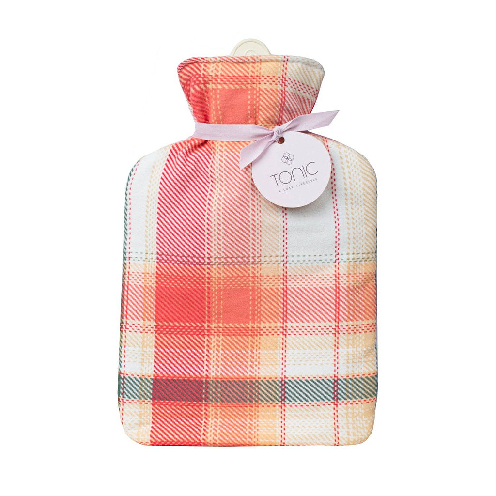 Flannel Check Small Hot Water Bottle-Home + Gifts-Vixen Collection, Day Spa and Women's Boutique Located in Seattle, Washington