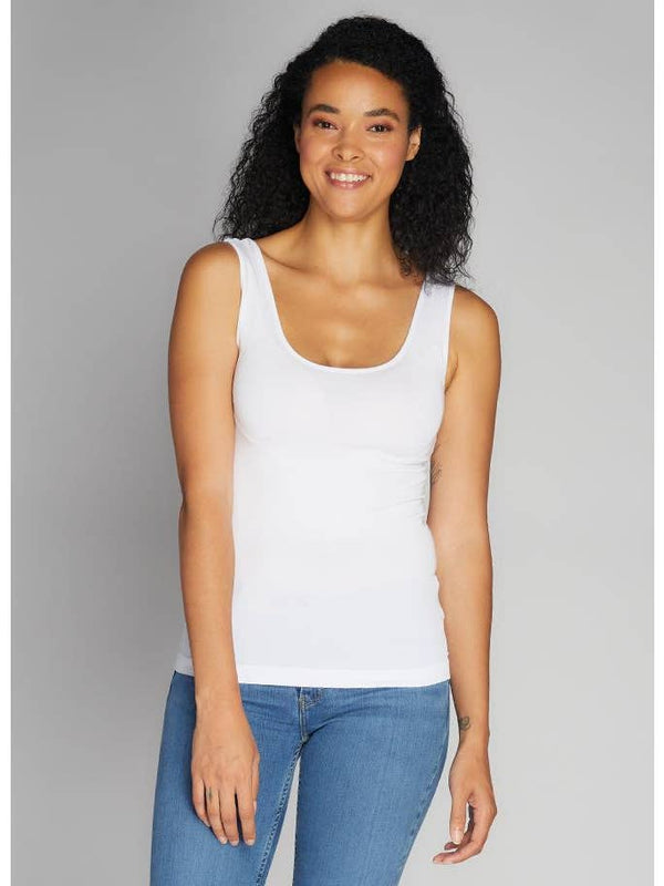 Bamboo Short Tank-Tank Tops-Vixen Collection, Day Spa and Women's Boutique Located in Seattle, Washington