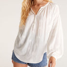 Bayfront Palm Top-Long Sleeves-Vixen Collection, Day Spa and Women's Boutique Located in Seattle, Washington