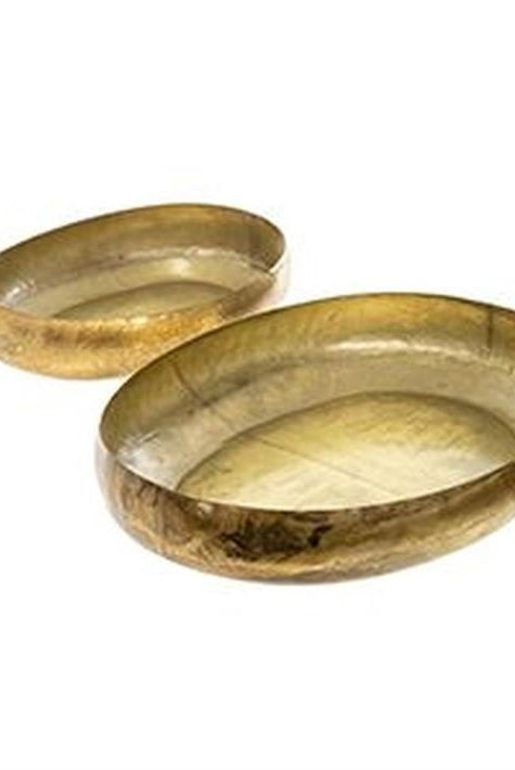 Aged Gold Decor Trays-Home Decor-Vixen Collection, Day Spa and Women's Boutique Located in Seattle, Washington