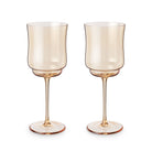 Tulip Stemmed Wine Glass in Amber by Twine Living-Home Decor-Vixen Collection, Day Spa and Women's Boutique Located in Seattle, Washington
