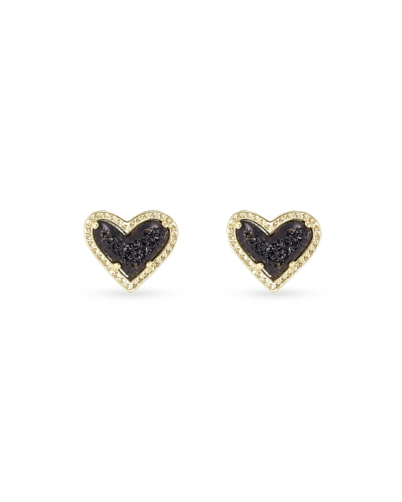 Ari Heart Stud Earrings-Earrings-Vixen Collection, Day Spa and Women's Boutique Located in Seattle, Washington