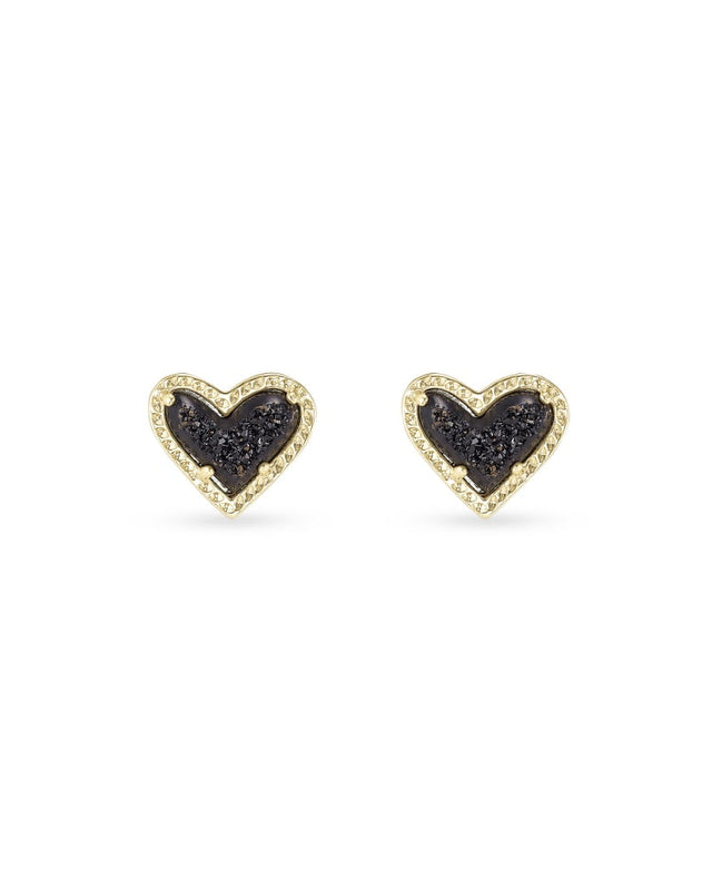 Ari Heart Stud Earrings-Earrings-Vixen Collection, Day Spa and Women's Boutique Located in Seattle, Washington