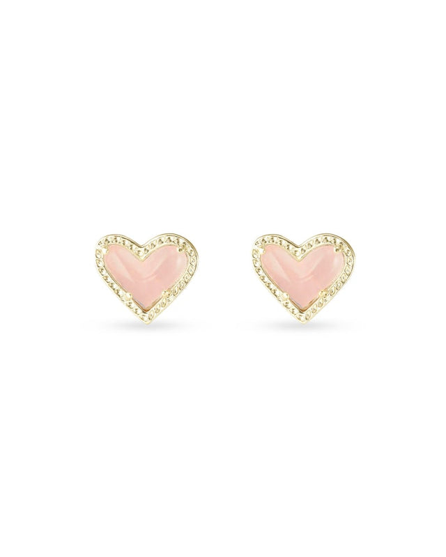 Ari Heart Stud Earrings-Earrings-Vixen Collection, Day Spa and Women's Boutique Located in Seattle, Washington
