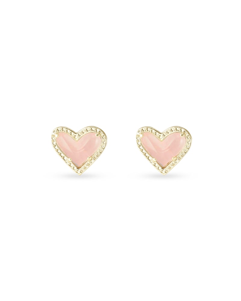 Ari Heart Stud Earrings-Earrings-Vixen Collection, Day Spa and Women's Boutique Located in Seattle, Washington