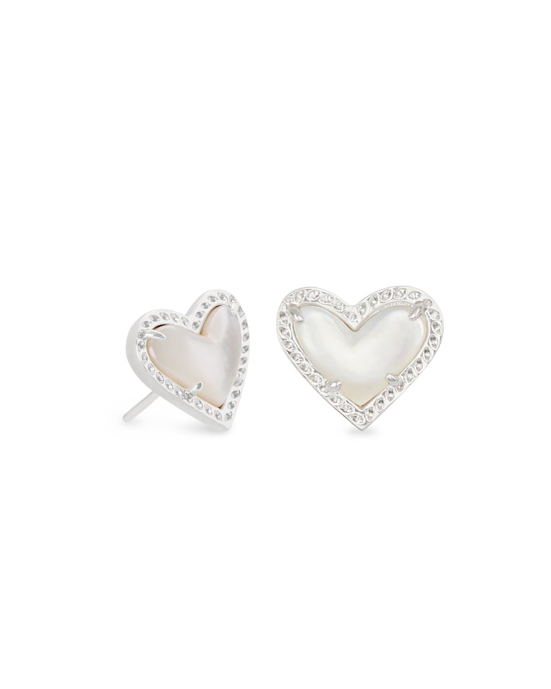 Ari Heart Stud Earrings-Earrings-Vixen Collection, Day Spa and Women's Boutique Located in Seattle, Washington