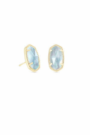 Ellie Stud Earrings in Light Blue Illusion-Earrings-Vixen Collection, Day Spa and Women's Boutique Located in Seattle, Washington