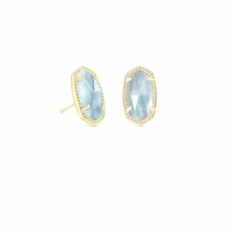 Ellie Stud Earrings in Light Blue Illusion-Earrings-Vixen Collection, Day Spa and Women's Boutique Located in Seattle, Washington