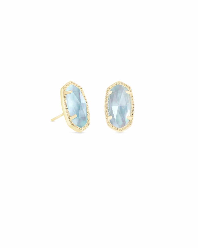 Ellie Stud Earrings in Light Blue Illusion-Earrings-Vixen Collection, Day Spa and Women's Boutique Located in Seattle, Washington