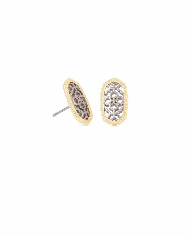 Ellie Earring Rhodium Crystal-Earrings-Vixen Collection, Day Spa and Women's Boutique Located in Seattle, Washington
