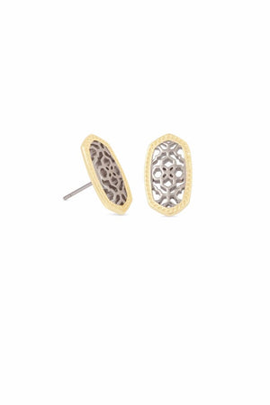 Ellie Earring Rhodium Crystal-Earrings-Vixen Collection, Day Spa and Women's Boutique Located in Seattle, Washington