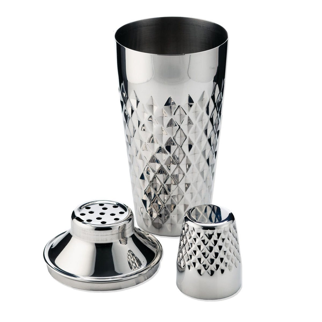 Stainless Steel Faceted Cocktail Shaker by Viski®-Home Decor-Vixen Collection, Day Spa and Women's Boutique Located in Seattle, Washington