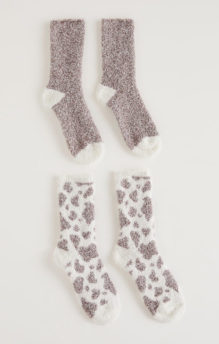 2 Pack Plush Socks-Socks-Vixen Collection, Day Spa and Women's Boutique Located in Seattle, Washington