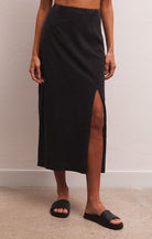Shilo Slit Midi Skirt-Skirts-Vixen Collection, Day Spa and Women's Boutique Located in Seattle, Washington