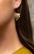 Gold Bahia Earring-Earrings-Vixen Collection, Day Spa and Women's Boutique Located in Seattle, Washington