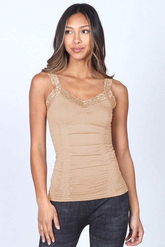 Corset Camisole-Tank Tops-Vixen Collection, Day Spa and Women's Boutique Located in Seattle, Washington