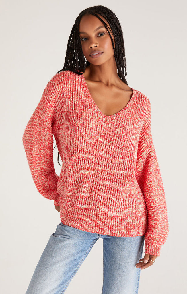 Joni V-Neck Pullover-Sweaters-Vixen Collection, Day Spa and Women's Boutique Located in Seattle, Washington