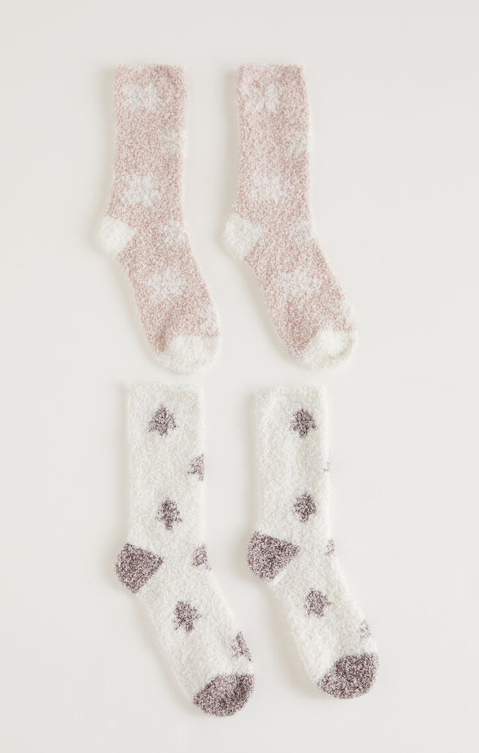 2 Pack Plush Socks-Socks-Vixen Collection, Day Spa and Women's Boutique Located in Seattle, Washington