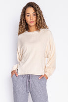 Long Sleeve Serpentine Sweater-Loungewear Tops-Vixen Collection, Day Spa and Women's Boutique Located in Seattle, Washington
