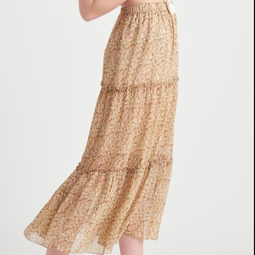 Fawn Midi Skirt-Skirts-Vixen Collection, Day Spa and Women's Boutique Located in Seattle, Washington