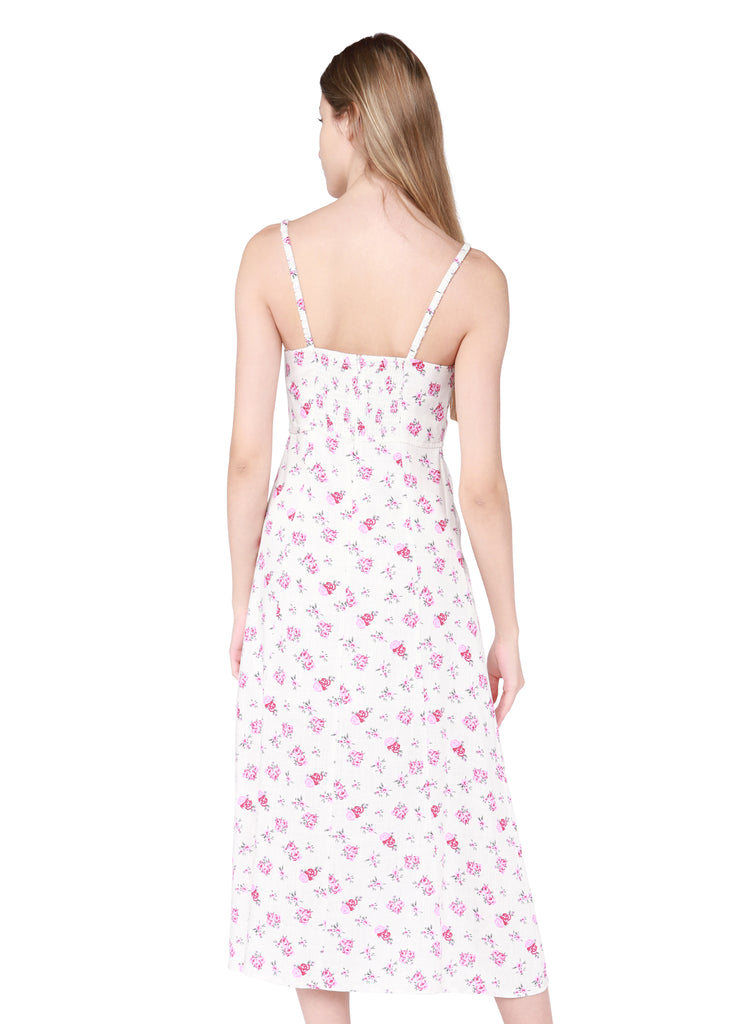 Rose Bouquet Midi Dress-Dresses-Vixen Collection, Day Spa and Women's Boutique Located in Seattle, Washington