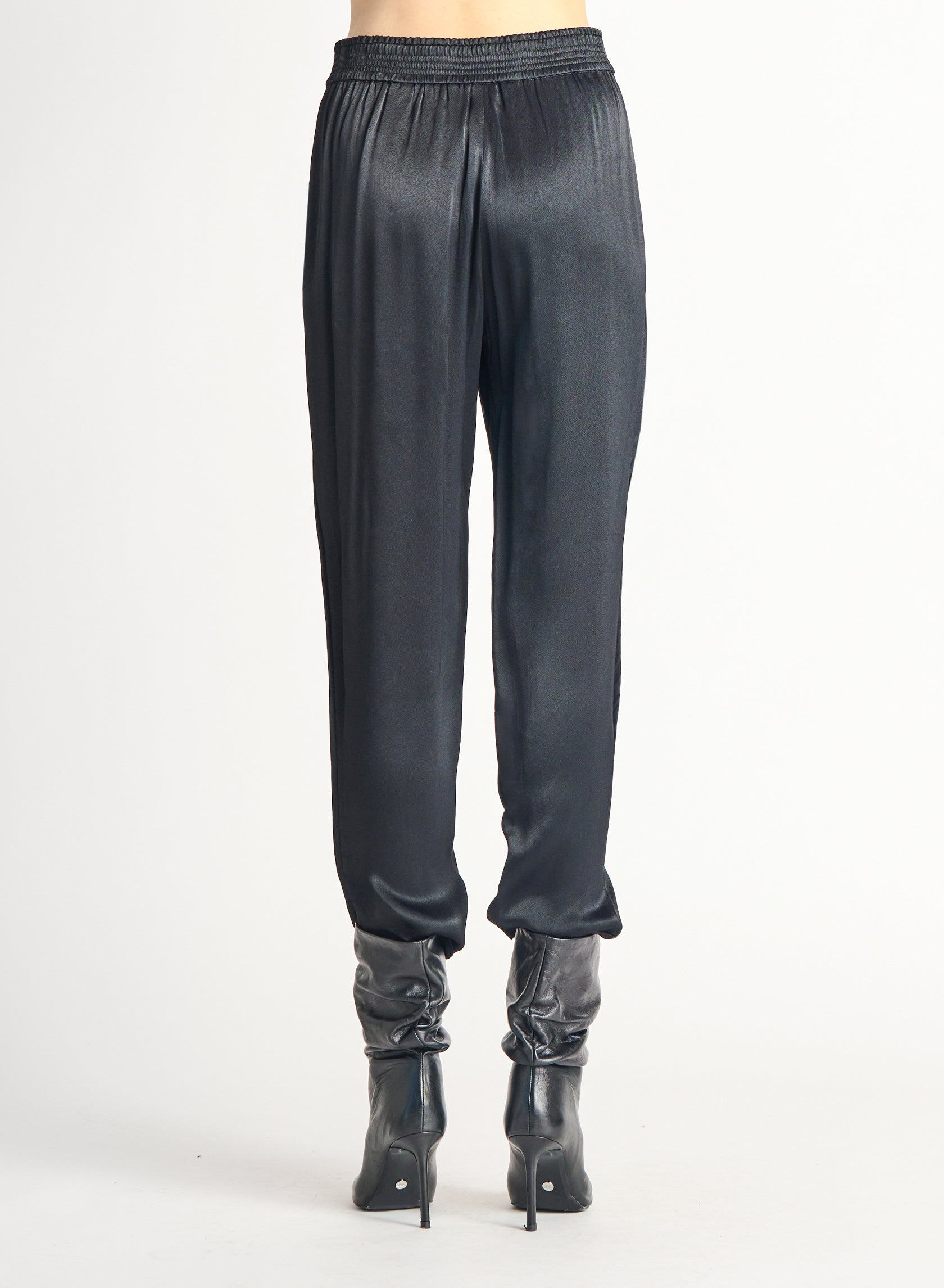 Pull On Satin Pants-Pants-Vixen Collection, Day Spa and Women's Boutique Located in Seattle, Washington
