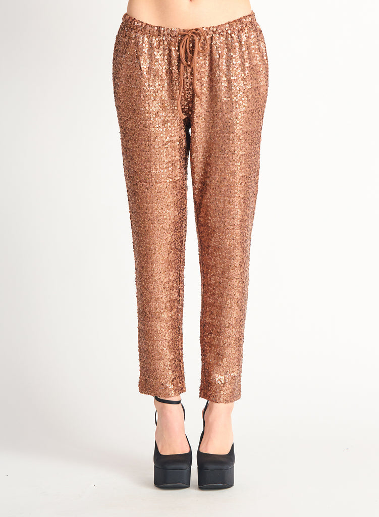 Straight Hem Sequin Jogger-Pants-Vixen Collection, Day Spa and Women's Boutique Located in Seattle, Washington
