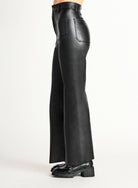 Jenni Wide Leg Faux Leather Pant-Pants-Vixen Collection, Day Spa and Women's Boutique Located in Seattle, Washington