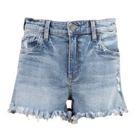 Jane High Rise Shorts, Medium Wash-Denim-Vixen Collection, Day Spa and Women's Boutique Located in Seattle, Washington