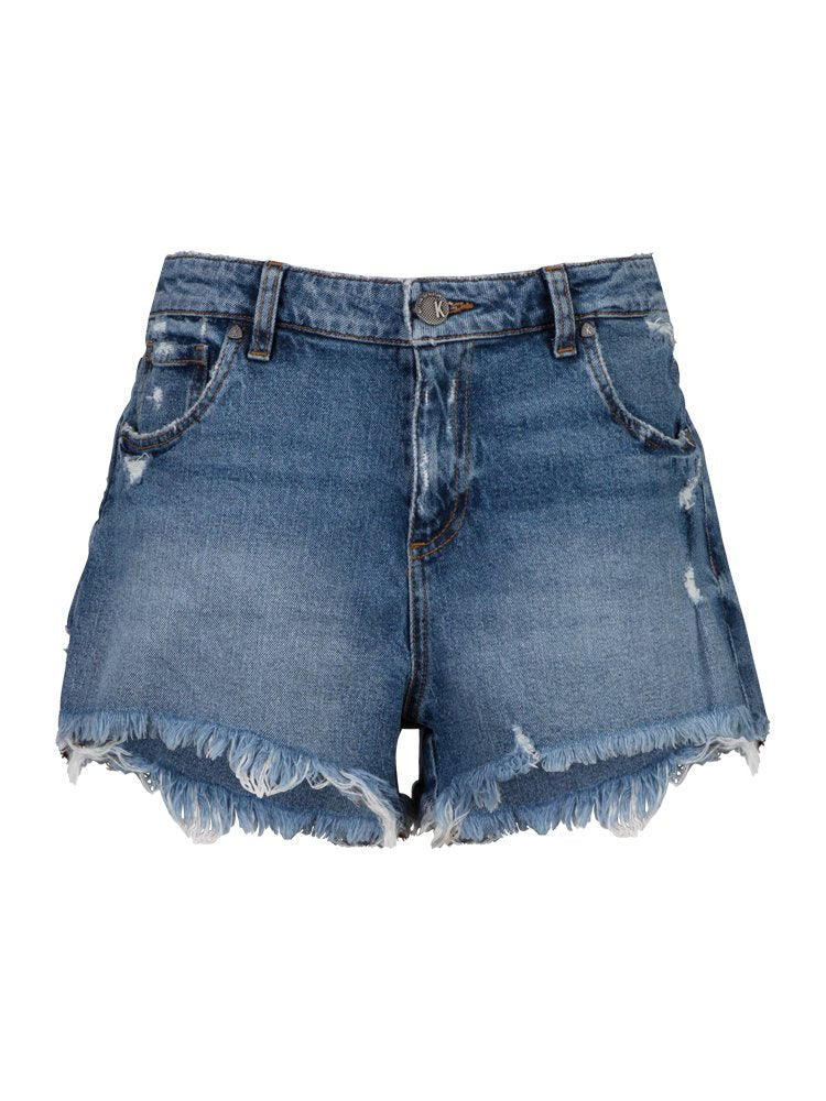 Jane High Rise Shorts, Dark Wash-Denim-Vixen Collection, Day Spa and Women's Boutique Located in Seattle, Washington